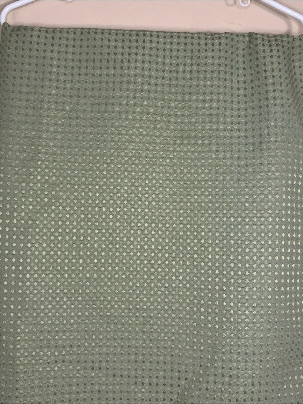 NWOT Dynamene Green Extra long Shower Curtain 72x84 Waffle Weave Fabric